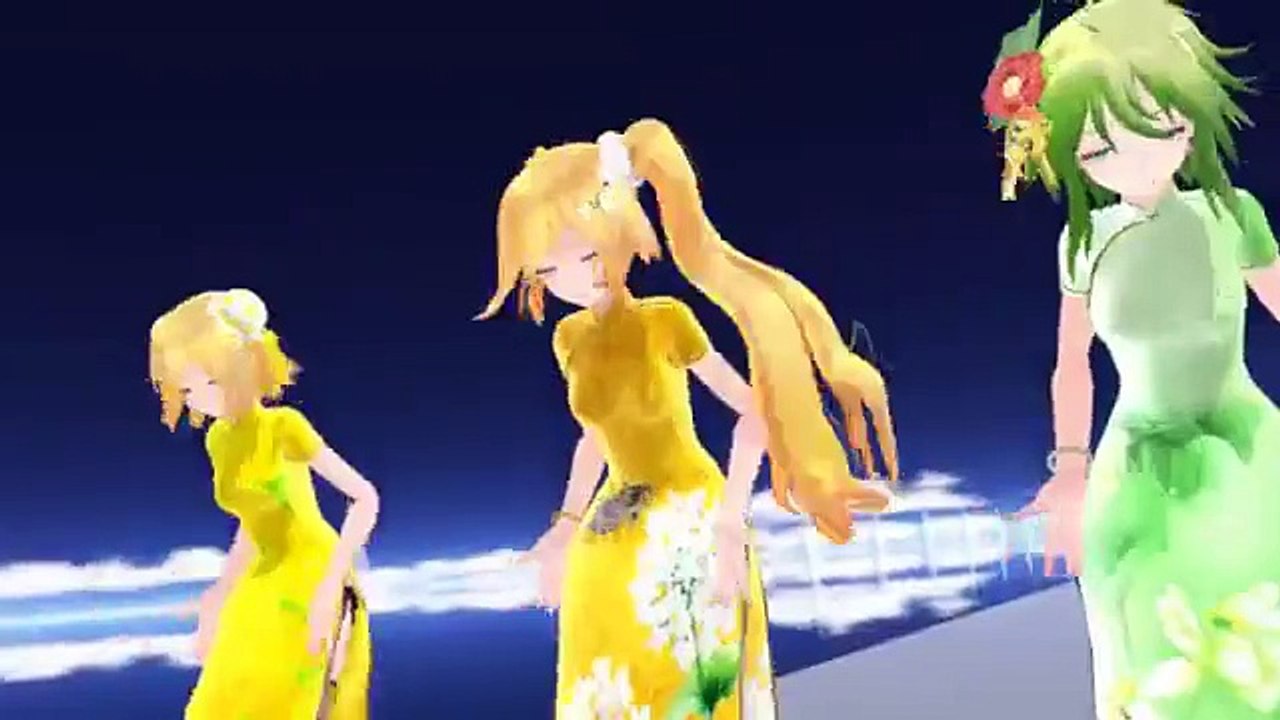 【MMD】- Bakunyumorion - Gumi Rin y Neru