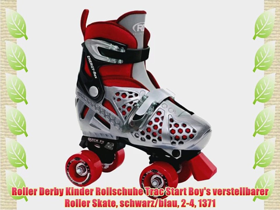 Roller Derby Kinder Rollschuhe Trac Start Boy's verstellbarer Roller Skate schwarz/blau 2-4