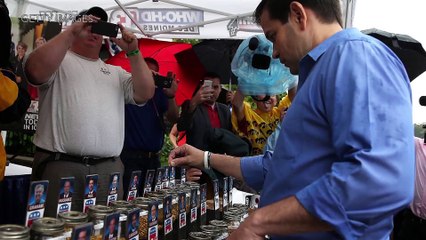 Presidential Candidate Marco Rubio Drills Kid in the Head with Football