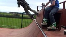 Lewis D, 9 year old inline skater, Evolution skatepark Saltcoats