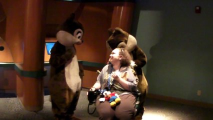 Walt Disney World Meet and Greet with Chip and Dale very awesome!