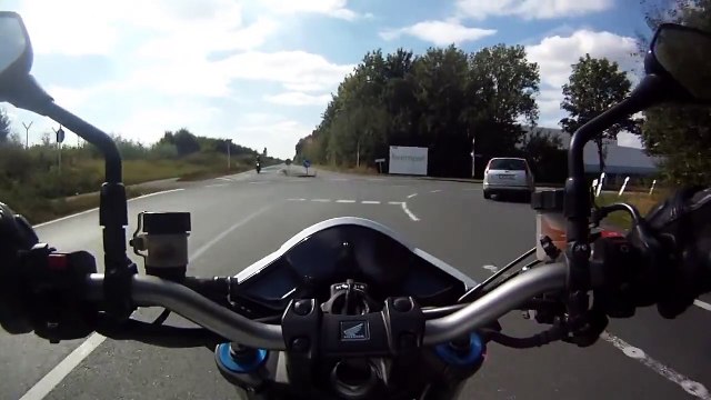 CB 1000 R 0-100 0-200 kmh Acceleration-Test (GoPro HD)