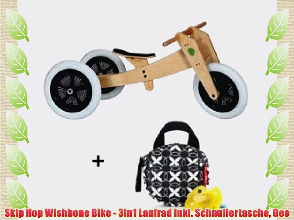 Skip Hop Wishbone Bike - 3in1 Laufrad inkl. Schnullertasche Geo