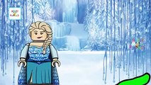 Finger Family Frozen Cartoon Songs | Finger Family Nursery Rhyme | Frozen Lego Daddy Finger Songs