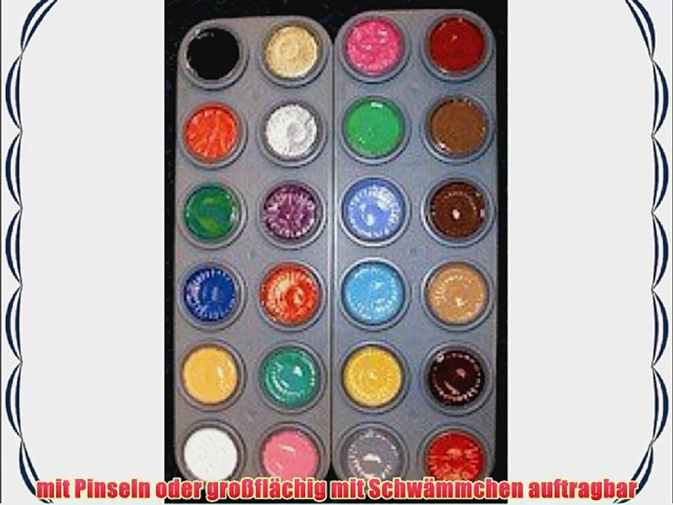 Water Makeup-Palette mit 24 Farben