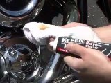 Clean Boot Marks off Motorcycle Exhaust Pipes- Moto-Tec