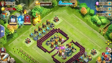 Castle Clash Game Play - castle clash dirty destroyer gameplay