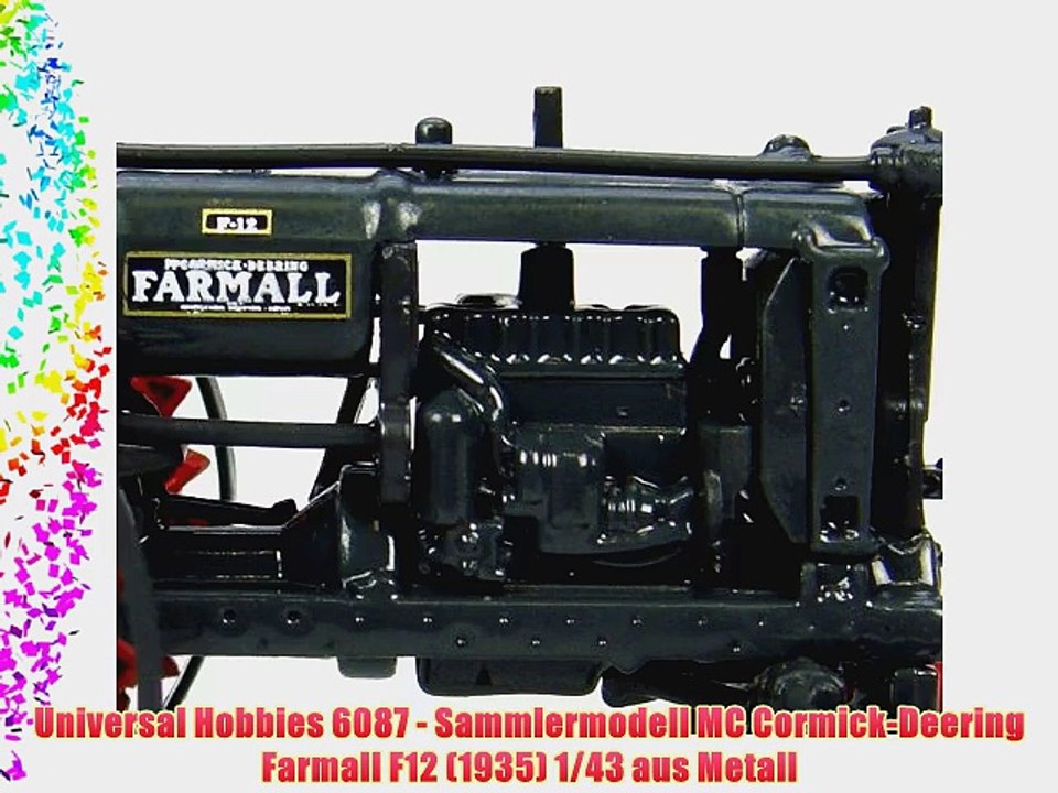 Universal Hobbies 6087 - Sammlermodell MC Cormick-Deering Farmall F12 (1935) 1/43 aus Metall