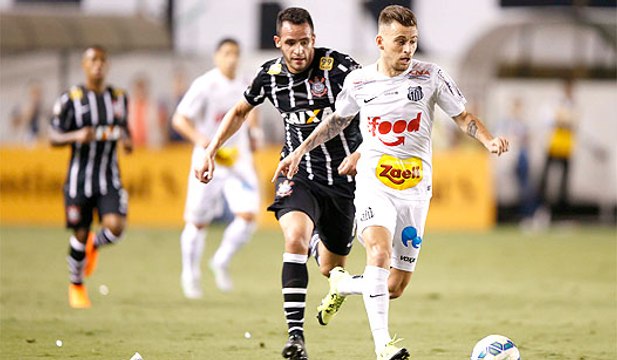 Lucas Lima brilha e Santos abre boa vantagem sobre o Corinthians