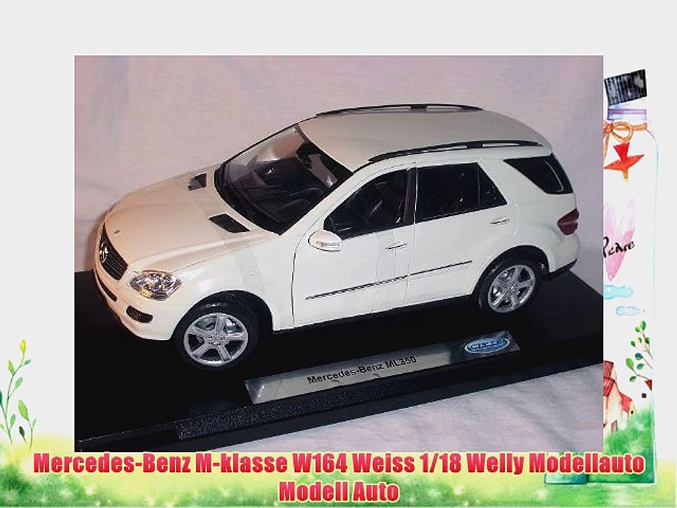 Mercedes-Benz M-klasse W164 Weiss 1/18 Welly Modellauto Modell Auto