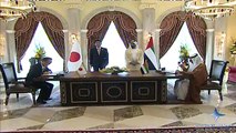 محمد بن راشد ونظيره الياباني يشهدان توقيع اتفاقيتين ومذكرة تفاهم