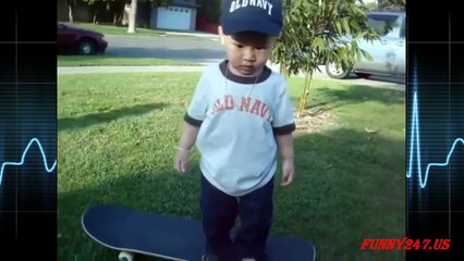Cute Baby Skateboarding Compilation