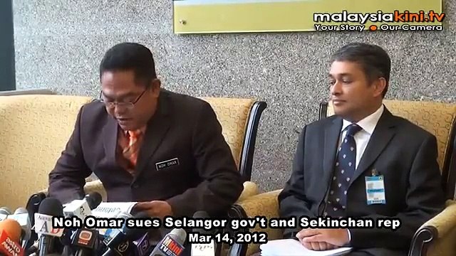 Noh Omar sues Selangor gov't and Sekinchan rep