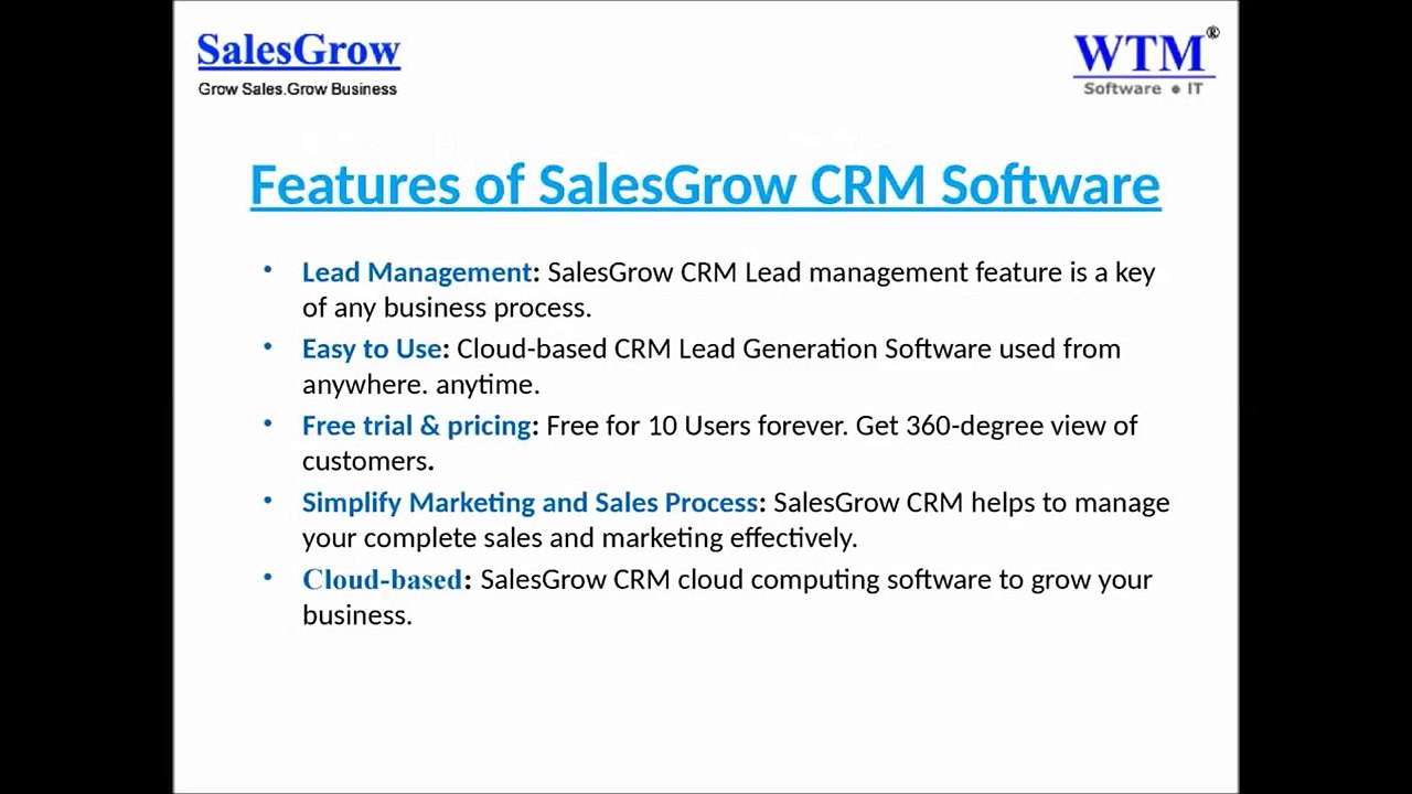 Cloud-based CRM Lead Generation Software - WTM CRM Software