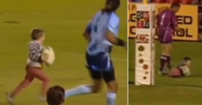 Adorable 4 Year Old Boy Interrupts Rugby Match And Scores Big Time