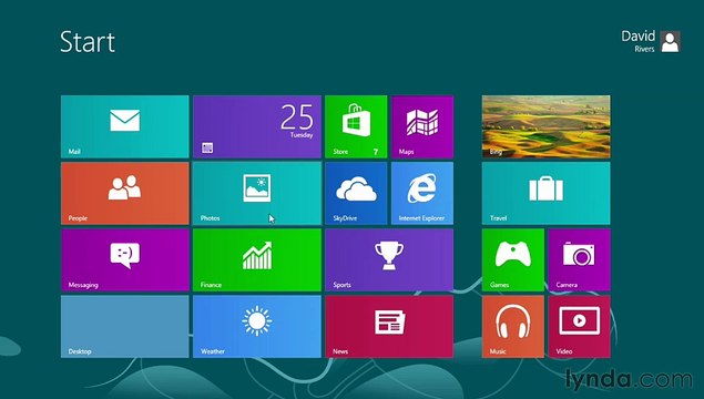 Windows 8 Essential Training Using the exercise files
