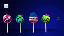 The Finger Family Lollipop Family Nursery Rhyme | Lollipop Finger Family Songs For Children in 3D