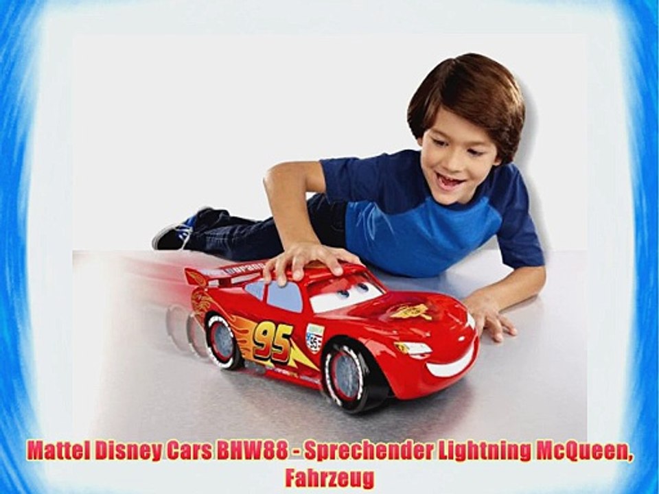 Mattel Disney Cars BHW88 - Sprechender Lightning McQueen Fahrzeug