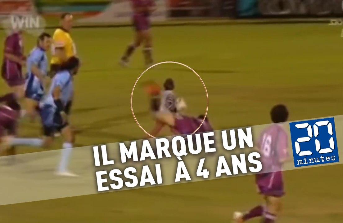 A 4 ans, il traverse le terrain de rugby et marque un essai