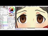 Coloring anime eye 2 [ Paint Tool SAI ]