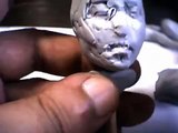 【12インチ関節人形の頭部制作風景03】 Making of an original 12inches doll head