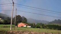 Incendio forestal en el Monte Areo entre Carreño y Gijón, Asturias