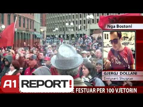 Boston, festime për 100 vjetorin shqiptarët ngrenë flamurin