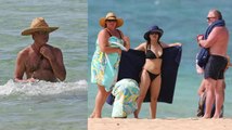 Salma Hayek y Pierce Brosnan de vacaciones con sus familias en Hawái