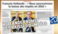 Hollande promet des baisses d'impôts pour l'année prochaine