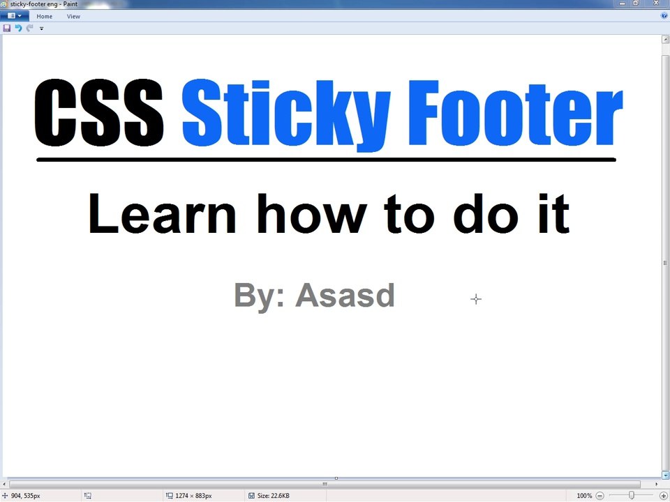 Learn how to force footer to stay at the bottom of the page