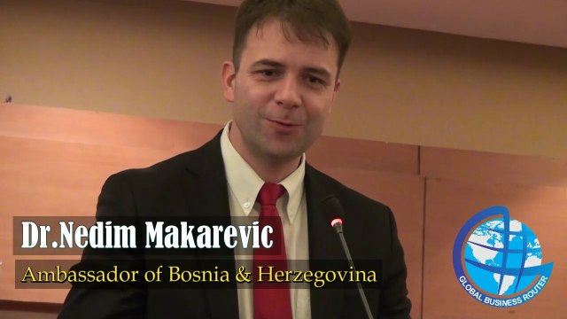 Dr. Nedim Makarevic, Ambassador of Bosnia & Herzegovina to Pakistan, during book launch ceremony.