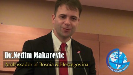 Dr. Nedim Makarevic, Ambassador of Bosnia & Herzegovina to Pakistan, during book launch ceremony.