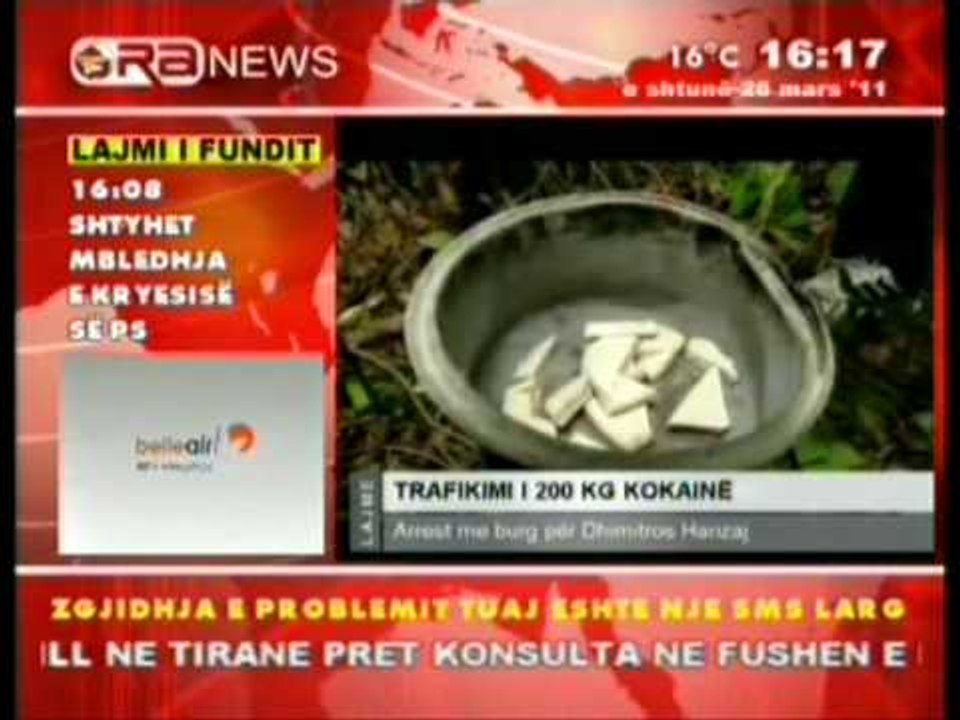 trafikimi i 200 kg kokaine