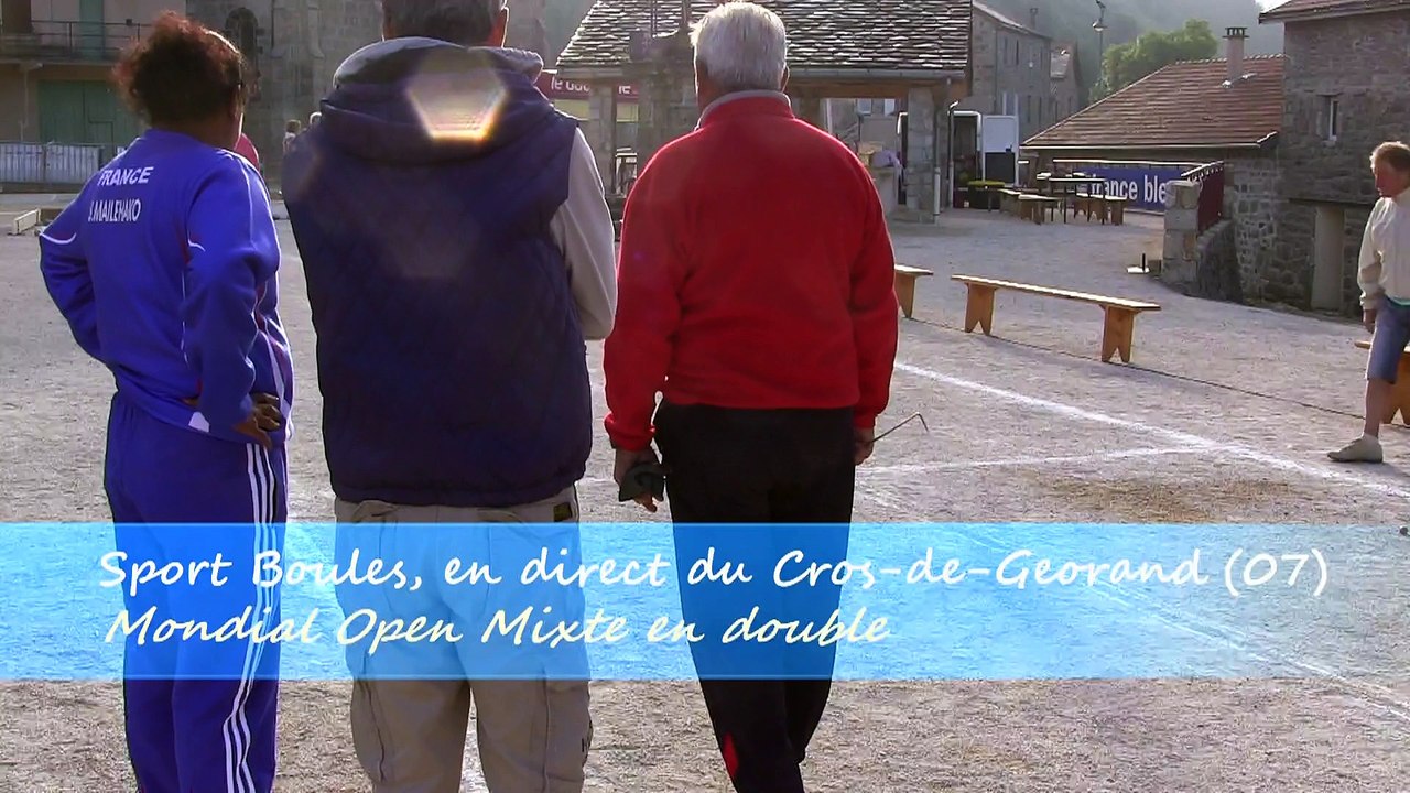 Cinquième partie de groupe, Mondial Open Mixte, Sport Boules, Cros-de-Géorand 2015