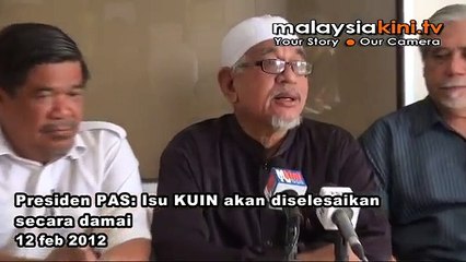 Presiden PAS: Isu KUIN akan diselesaikan secara damai