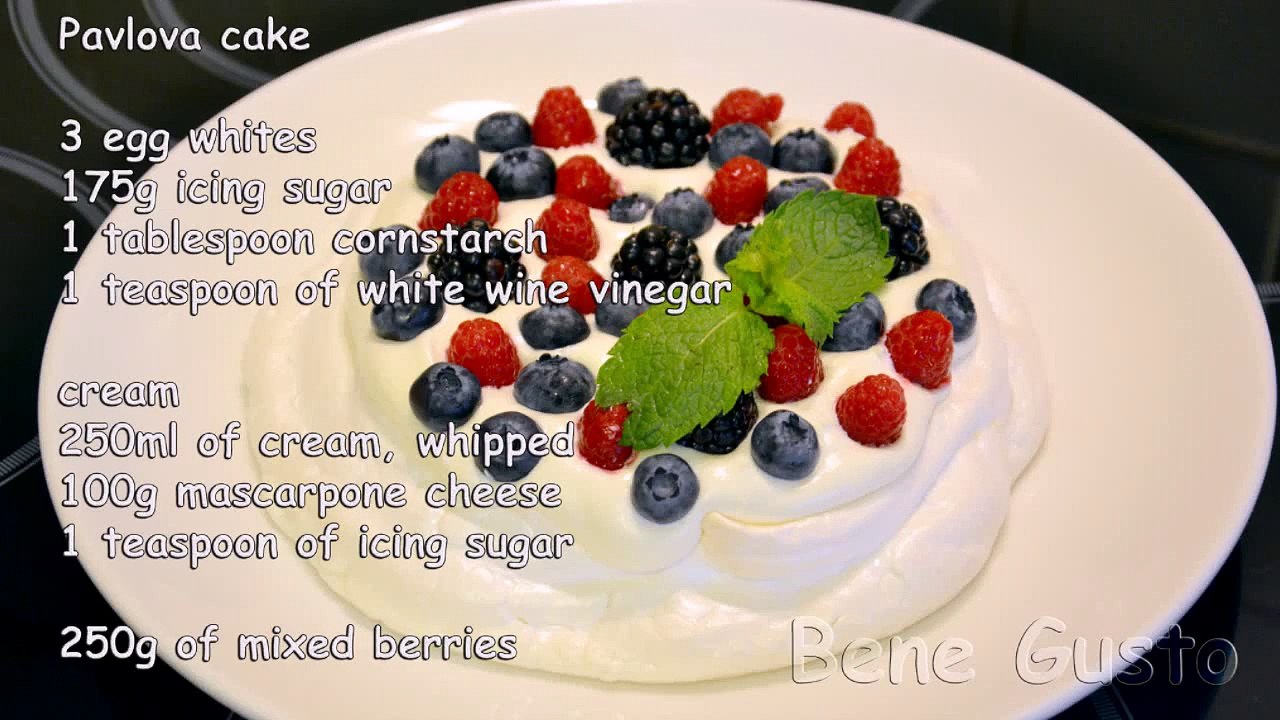 Perfect Pavlova cake (recipe step by step)