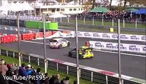 How Beautiful Valentino Rossi overtakes & almost crashes during Monza Rally Show 2014