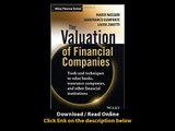 The Valuation Of Financial Companies Tools And Techniques To Measure The Value Of Banks Insurance Companies And Other Financial Institutions EBOOK (PDF) REVIEW