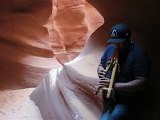 Navajo music in Lower Antelope Canyon