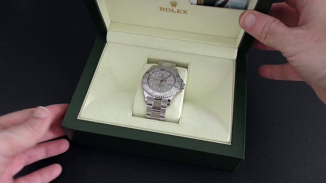 Rolex Yacht-Master 116622 Platinum Watch Review #Rolex