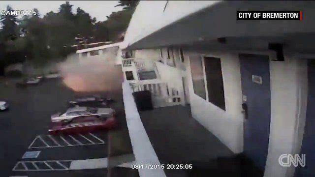 Explosion d'un motel en amérique filmé par les caméras de surveillance