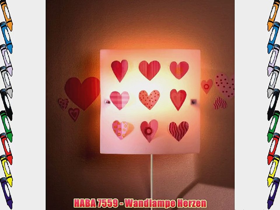HABA 7559 - Wandlampe Herzen