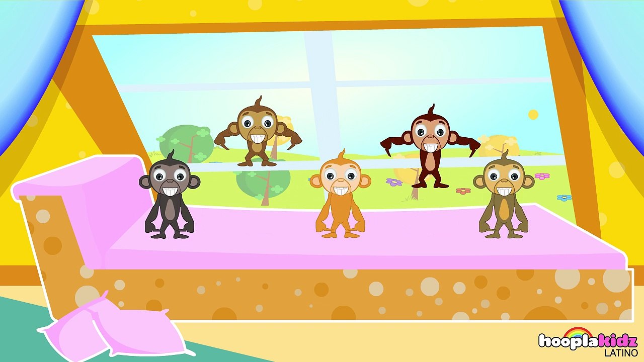 Dibujos Animados Infantiles: Five Little Monkeys | Learn Español Latino ...