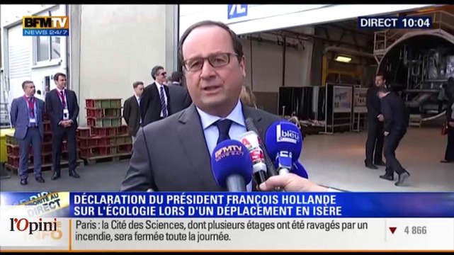 François Hollande enfile ses pantoufles de «Vert»