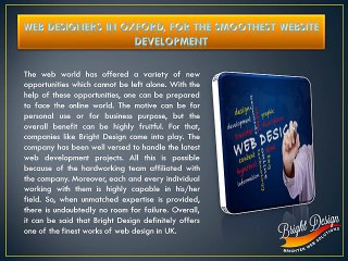 Web designers in Oxford, for the smoothest website development