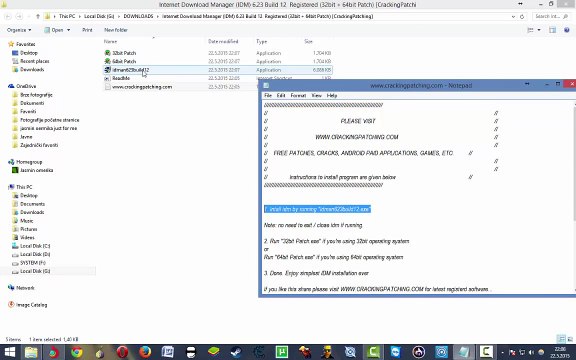 Internet Download Manager (IDM) 2015 6.23 Build 12 Registered (32bit + 64bit Patch)