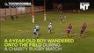Rugby Players Stop A Game To Let A 4-Year-Old Score