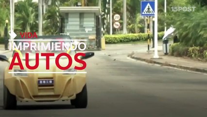 En China hicieron el primer auto en filamento de oro con una impresora 3D