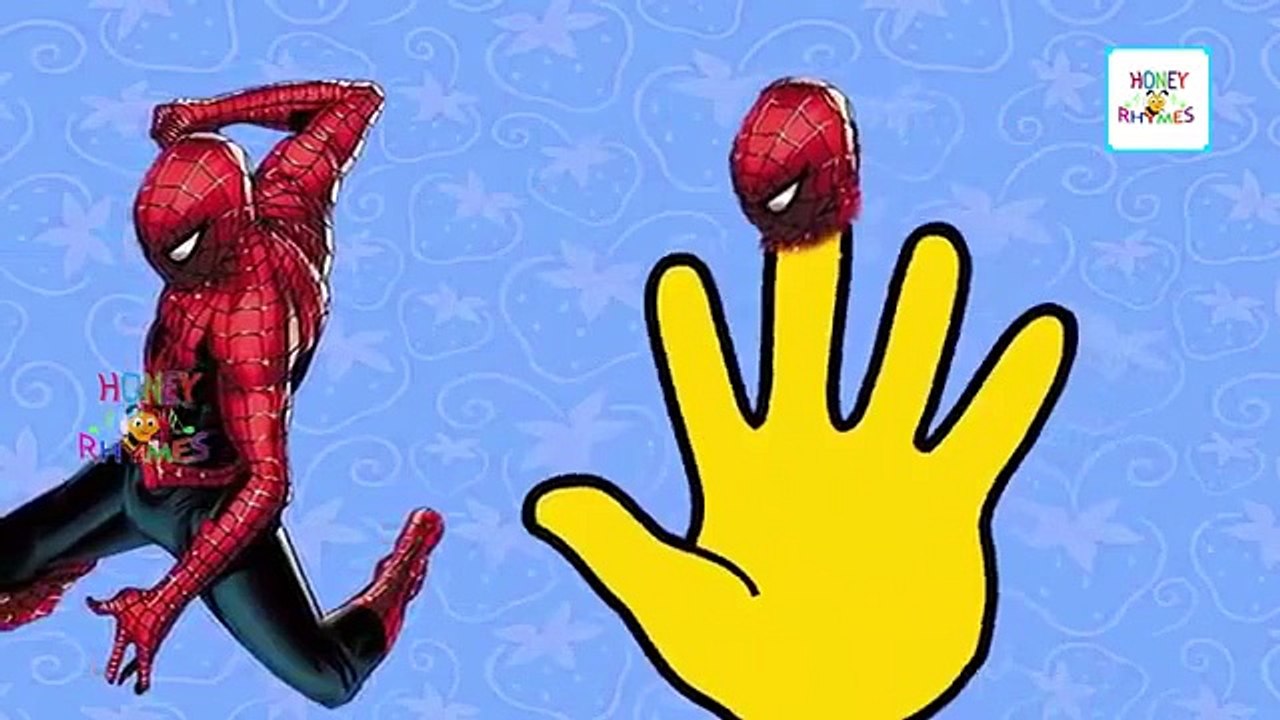 Finger Family Spiderman cartoon Family Songs | Spiderman Daddy Finger | Nursery Rhymes for Children