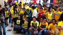 Yellow-clad flashmob defies KLCC injunction threat
